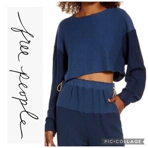 FP movement By Free People Crop Surfside Dolman Sweatshirt Size Small